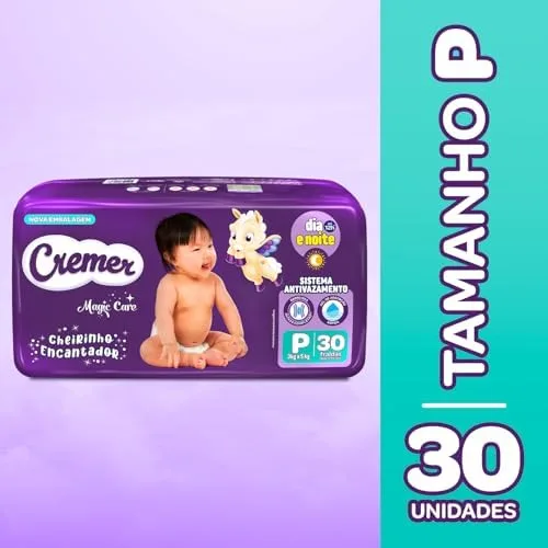 Fralda Cremer Jumbo P 30 Unidades
