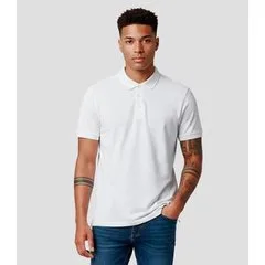 Camisa Polo Masculina Básica Select Branco