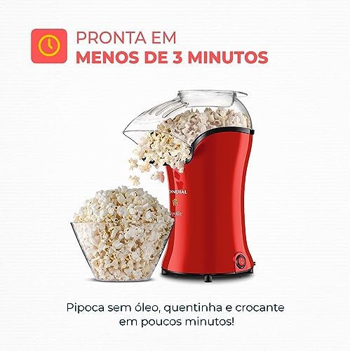 Pipoqueira Popflix, Mondial, Vermelho, 1200W, 110V - PP-03