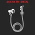 Ducha Higiênica Link Metais Completa 100% Metal 1/4 De Volta