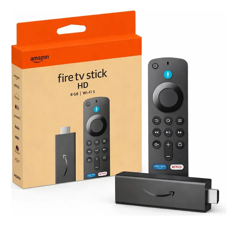 Fire Tv Stick Hd 2024 Ultima Geração Tv Smart Amazon Cor Preto Tipo De Controle Remoto De Voz Alexa Ultima Geração Com Alexa Integrada