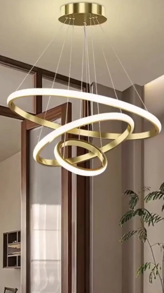 Lustre Led Sala Moderno 60w, 3 Arcos Pendente Luminária Teto