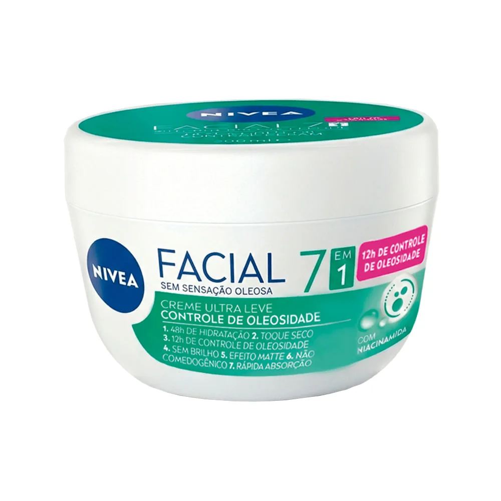 Hidratante Facial Nivea Ultraleve Controle de Oleosidade 7 em 1 100g