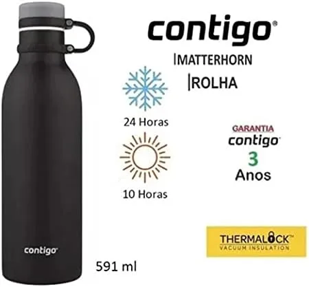 Contigo, Garrafa Térmica Inox Parede Dupla Matterhorn, 591ML
