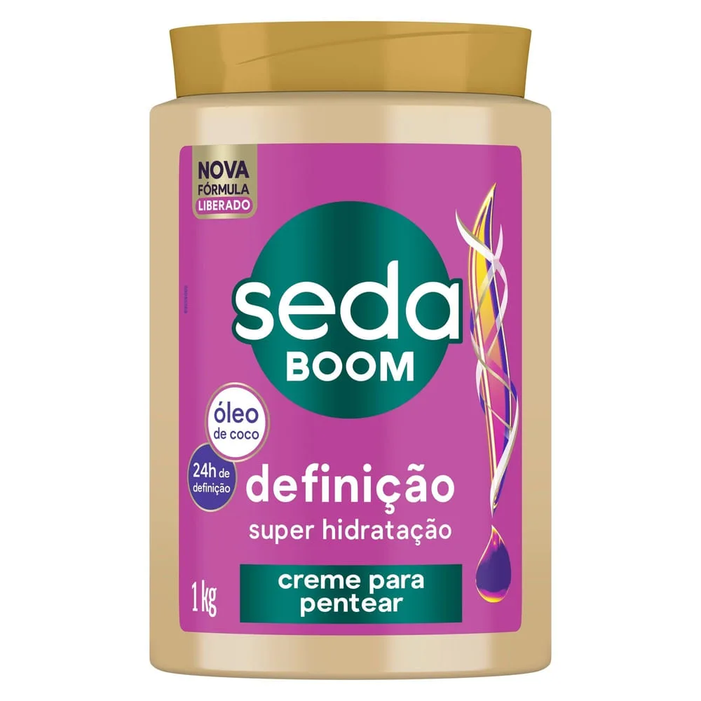 Creme Para Pentear Seda Boom Definição Super Hidratação 1kg