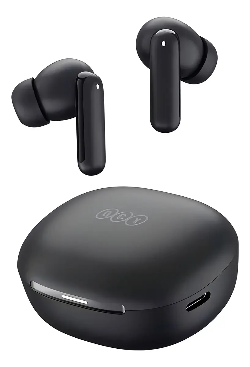 Fone Qcy N30 Anc Bluetooth 5.4 Cancelamento De Ruído Ipx4 Cor Preto