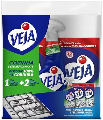 Veja Cozinha Limão 1 Gatilho + 2 Refis