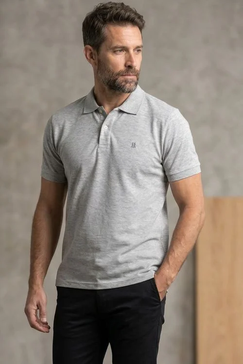 Polo Piquet Masculina Leve Confortável Polo Wear Azul Escuro