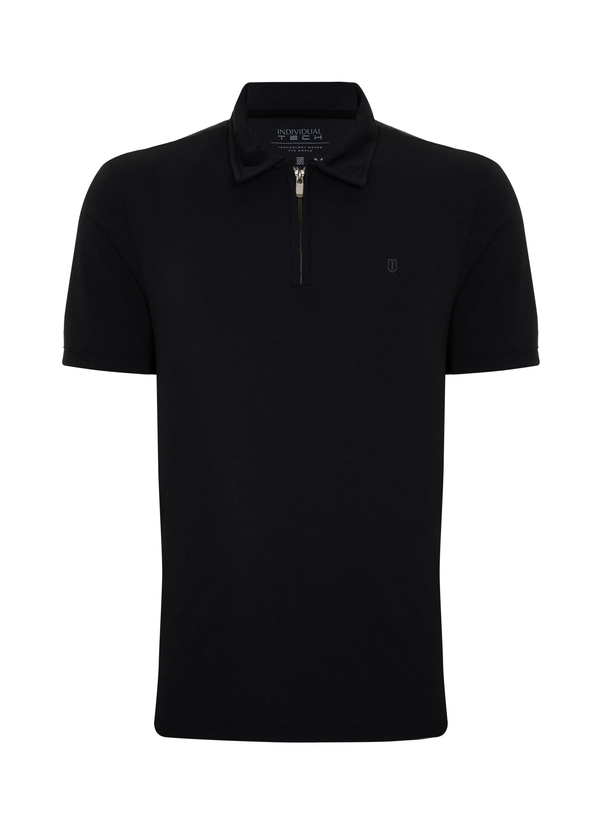 Polo Comfort Fit Piquet Tech Zíper Masculina Individual
