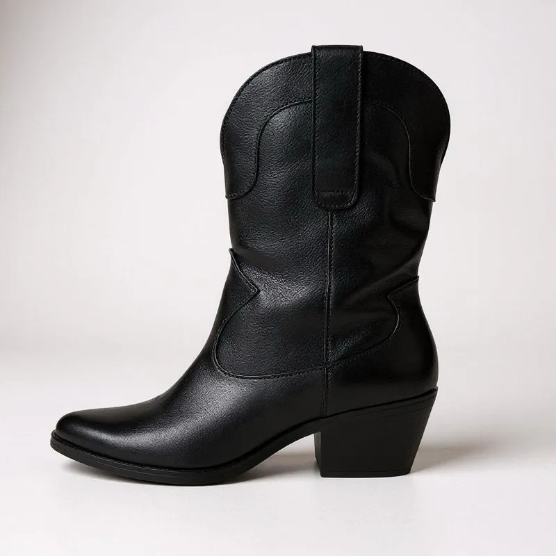 Bota Texana Country Couro Preto Dani Duran 93802