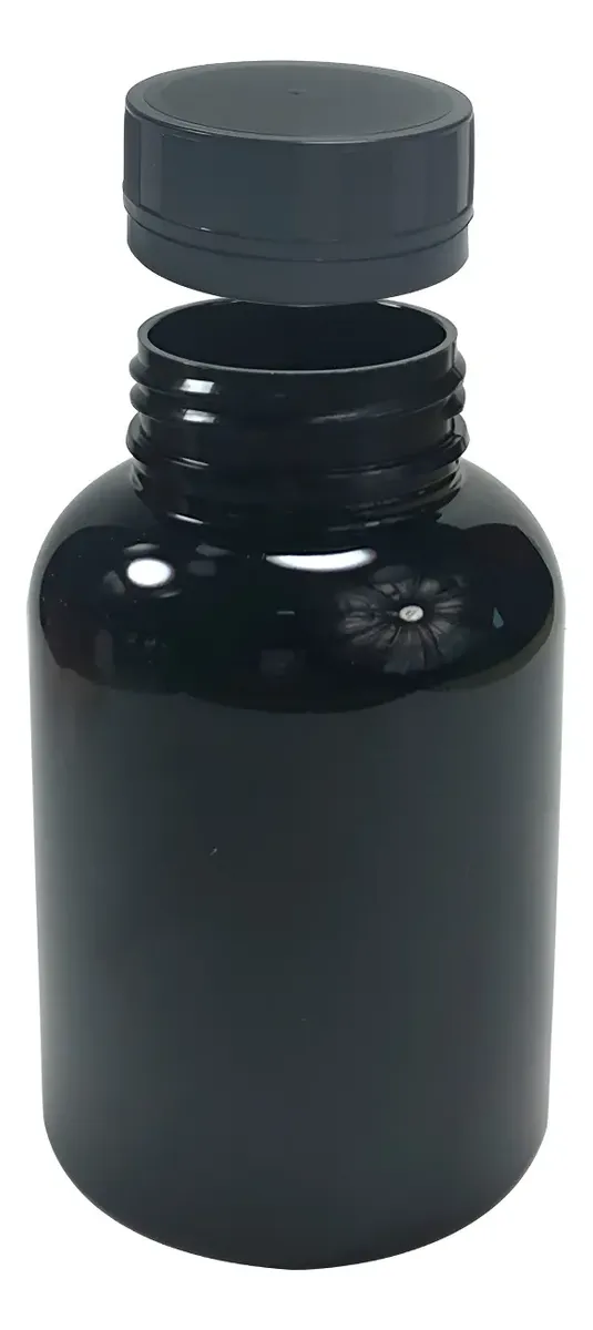 Pote Para Cápsulas Pet 200ml C/ Tampa Lacre (50 Unid)