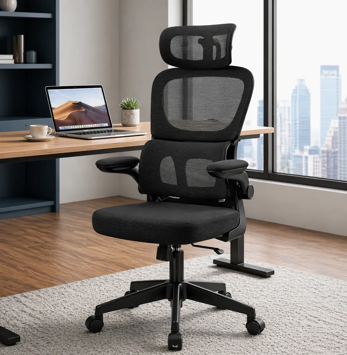 Cadeira Escritório Ergonômica Executivo Premium Apoio Lombar