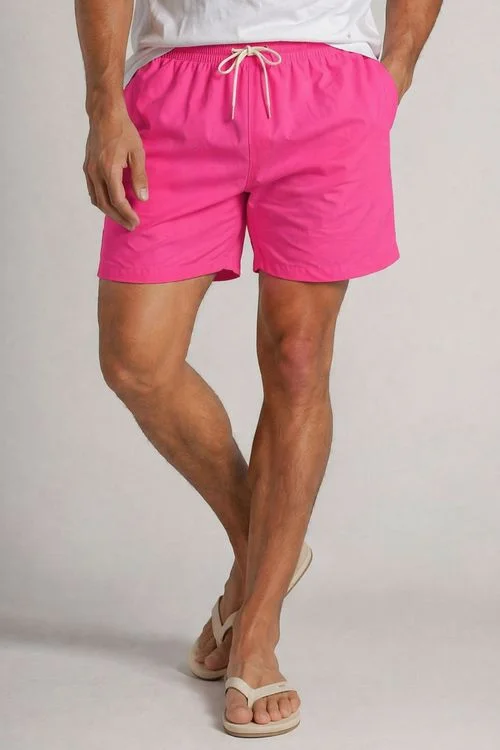 Short Vôlei Cós Bicolor Polo Wear Rosa Escuro