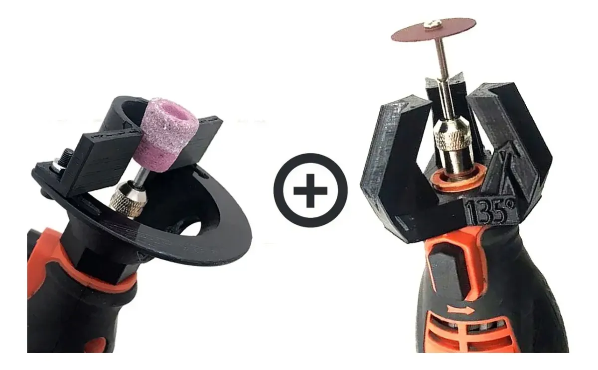 Suporte Fresa + Kit Afiador Brocas 90 118 135 P/ Dremel