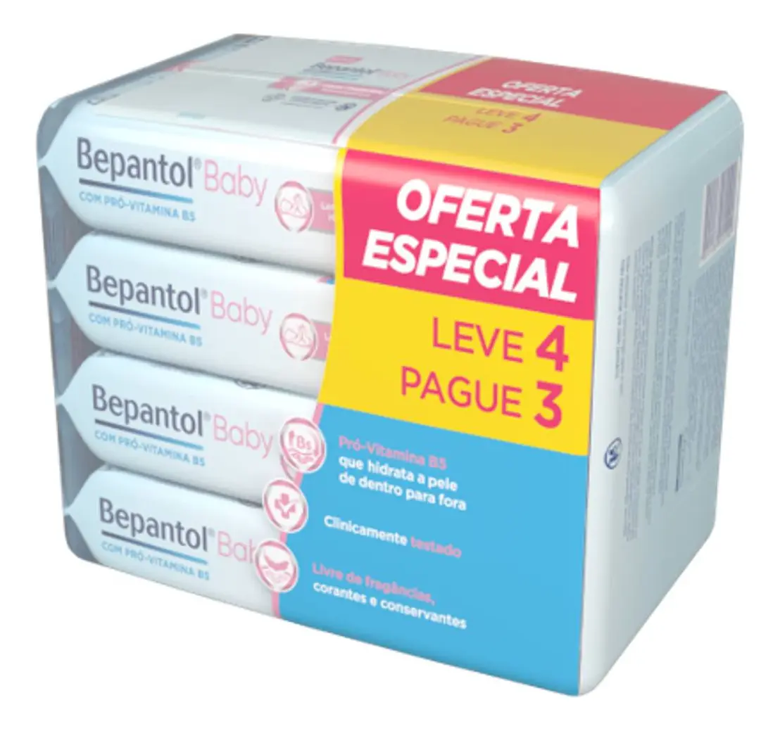 Kit com 4 Lenços Umedecidos Hipoalergênico 48un - Bepantol