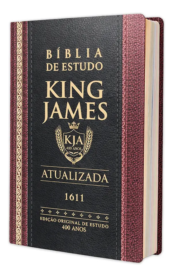 Bíblia Sagrada De Estudo King James 1611 - Tradicional - Capa Dura - 31x21cm