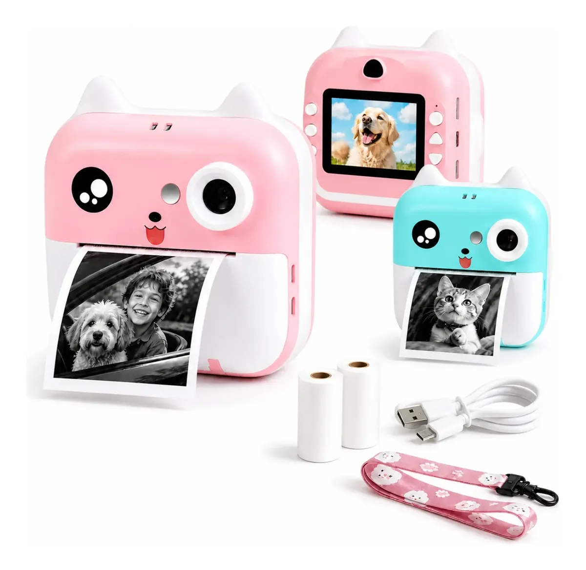 Câmera Infantil Instantânea Full Hd Fotos Jogos Divertidos