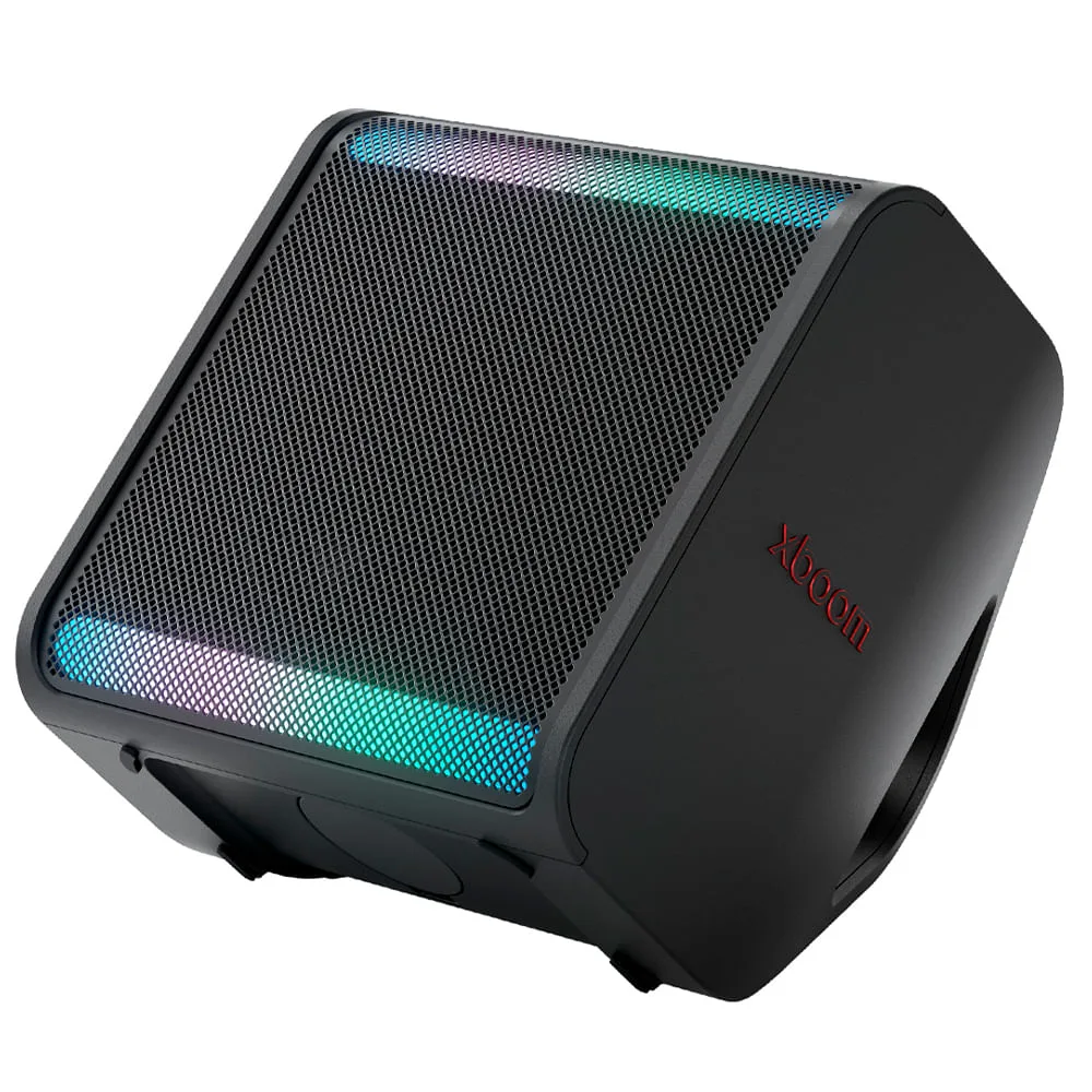 Caixa de Som LG XBOOM Stage 301, 240W, Bluetooth, IPX4, Bateria 12h, Bass Boost, Luzes LED, Entrada Óptica e USB