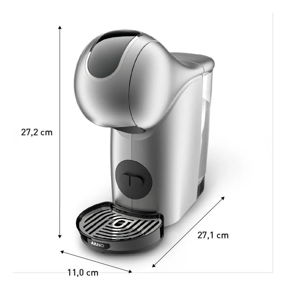 Nescafé Dolce Gusto Arno Genio S Touch Cinza Dgs4 Cor Prata 127v