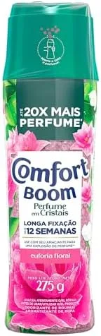 Comfort Boom Odorizador de Roupas Cristais de Perfume Euforia Floral 275gr