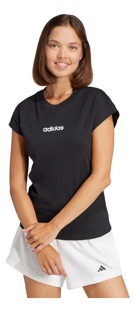 Camiseta Algodão Essentials Linear adidas