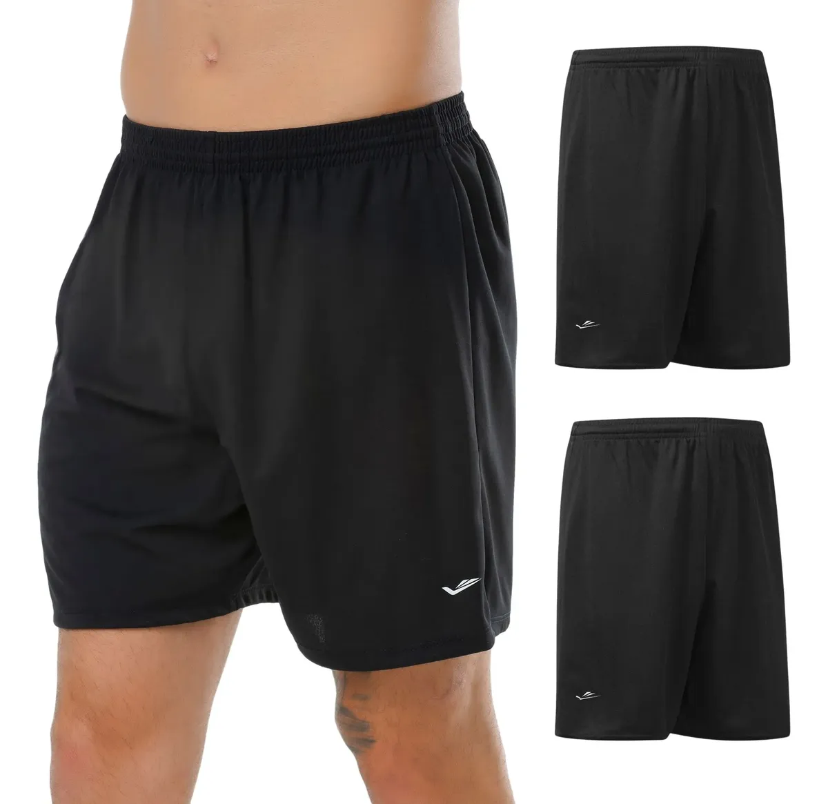 Kit 2 Bermuda Masculina Elite Short Elastano Academia Sport