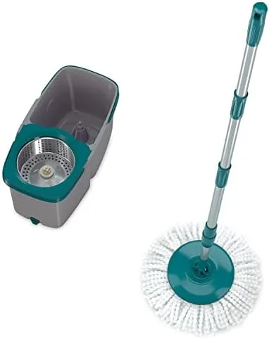 Mop Giratório Duas Águas, Balde 3 litros com cesto plastic, MOP7504, Flash Limp