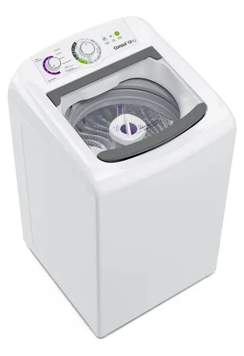 Máquina de lavar CWH12BB 12 kg com dosagem econômica e ciclo edredom cor branca Consul