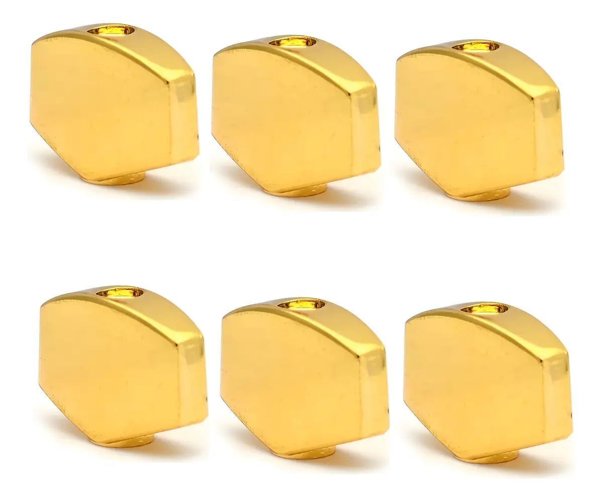 Conjunto 6 Heads Cabeça Tarraxa Gotoh Modelo Sg 01gg Gold Gold
