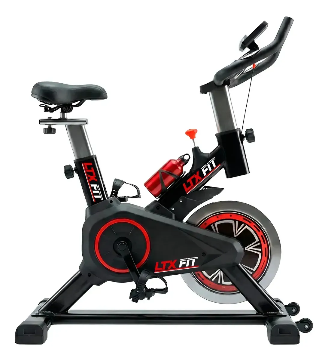 Bicicleta Spinning Ltx Fit Lt311s Preto 100kg Aço Carbono + Squeeze 127/220v
