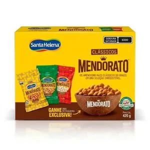 Kit Com 3 Amendoins Mendorato Com Petisqueira 420g 12676 - Santa Helena