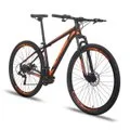 Bicicleta Alumínio Aro 29 Alfameq Atx 21 Marchas Cambios Shimano e Freio a Disco - Preto+Laranja