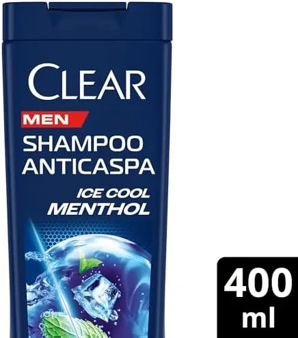 Clear Shampoo Men Anticaspa Ice Cool Menthol 400Ml