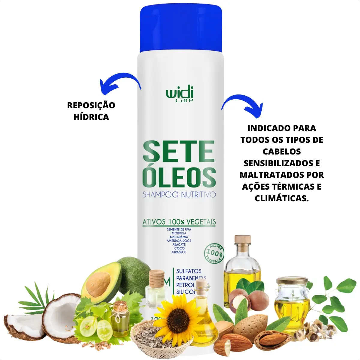 Shampoo + Condicionador Sete Oleos Widi Care