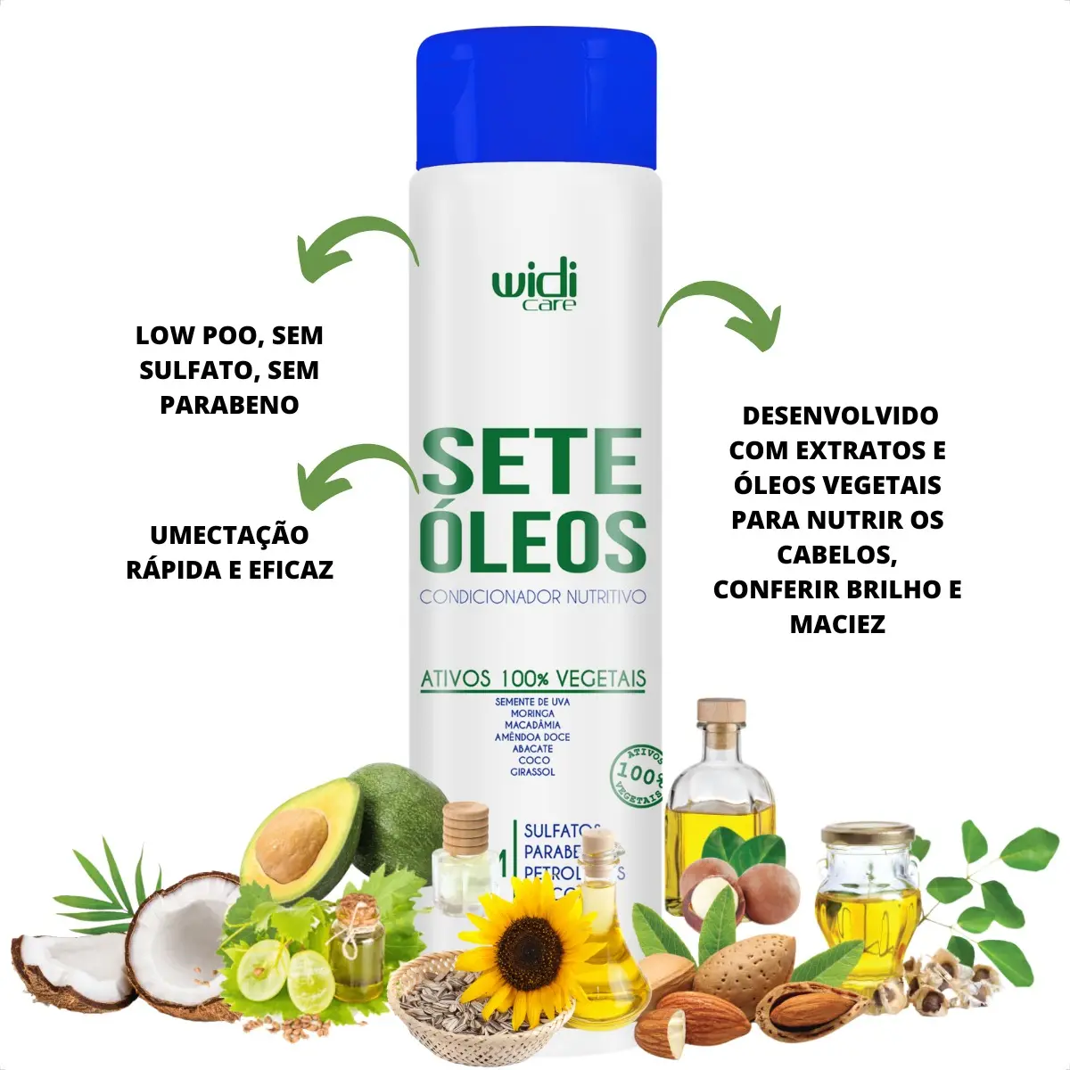 Shampoo + Condicionador Sete Oleos Widi Care