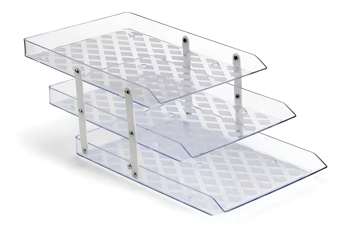 Caixa Correspondência Organizador Tripla Móvel Cristal