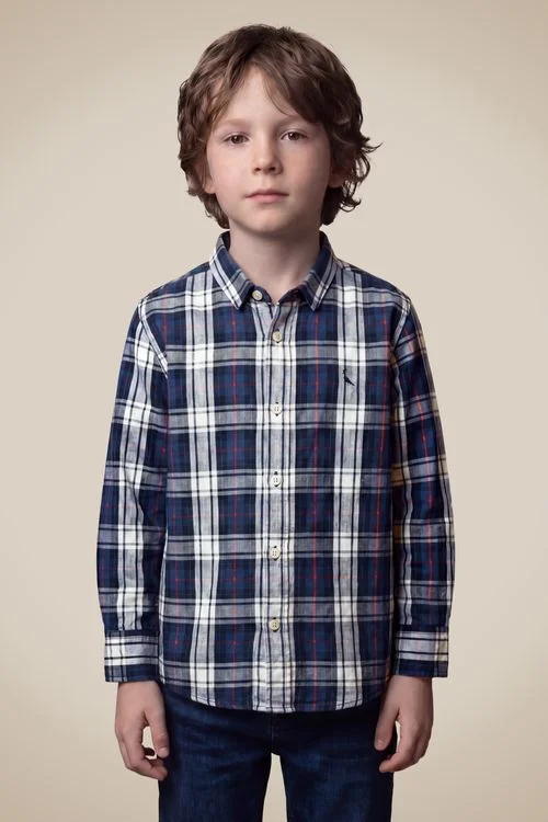 Camisa Mini Ml Xadrez Arraia