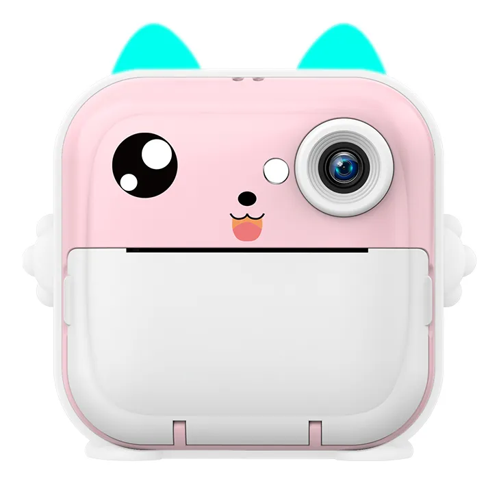 Câmera Infantil Instantâneal Tela Digital Hd Divertida Jogos Rosa