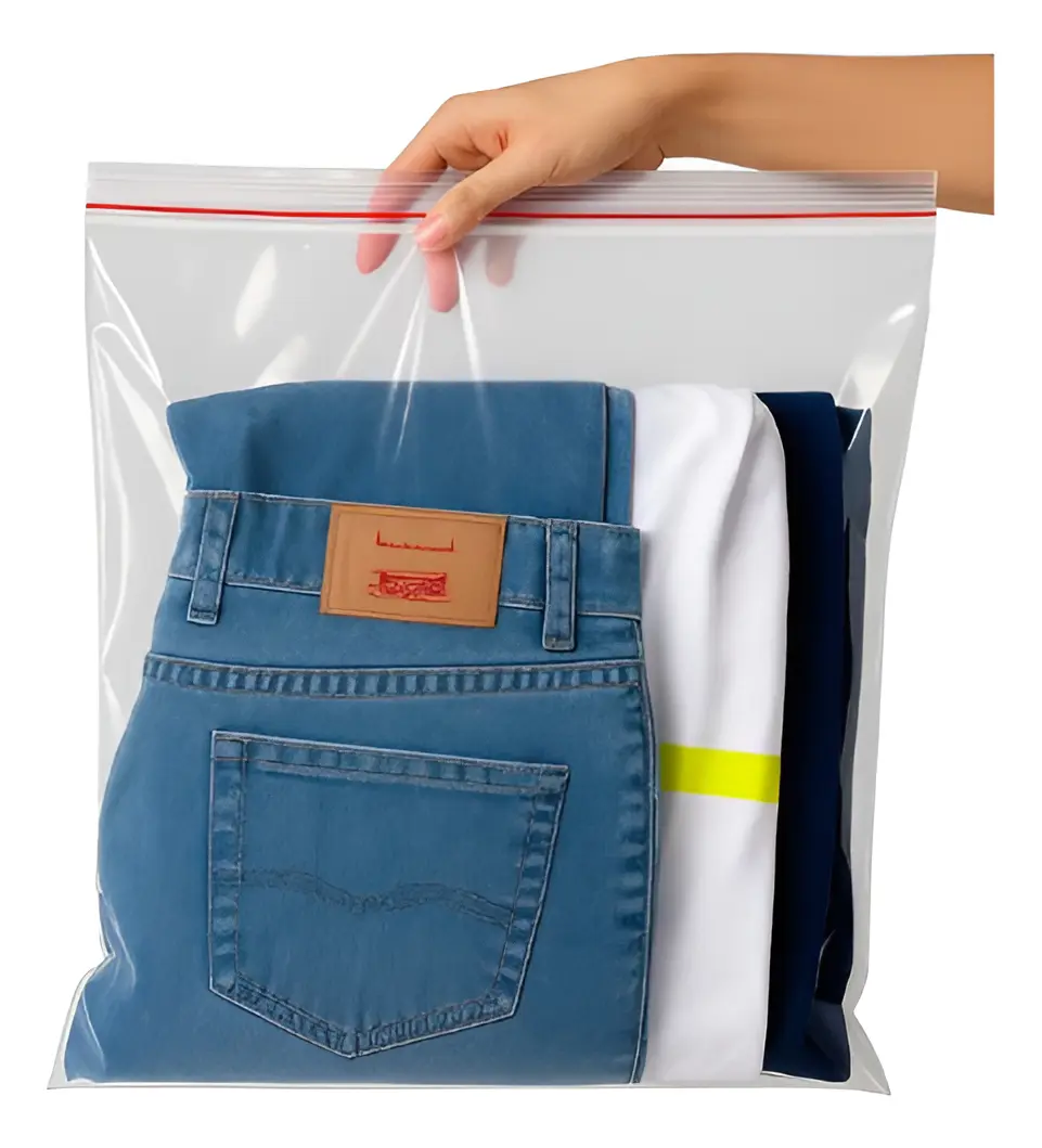 Saco Zip Lock 20x20 C/10 Unidades Plástico 0.8m Hermético