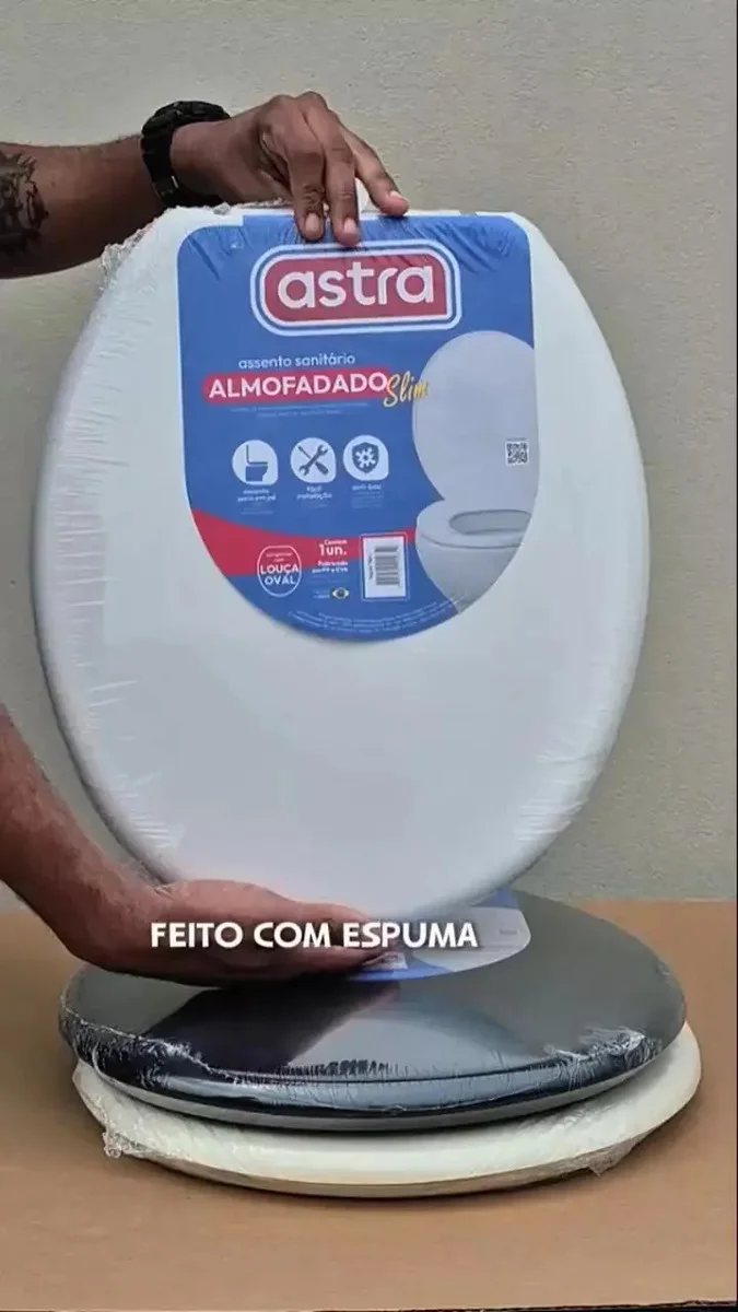 Tampa Almofadado Assento Privada Oval Universal Astra Slim