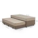 Cama Box Conjugada Solteiro com Auxiliar Colchões Sensor Yescasa
