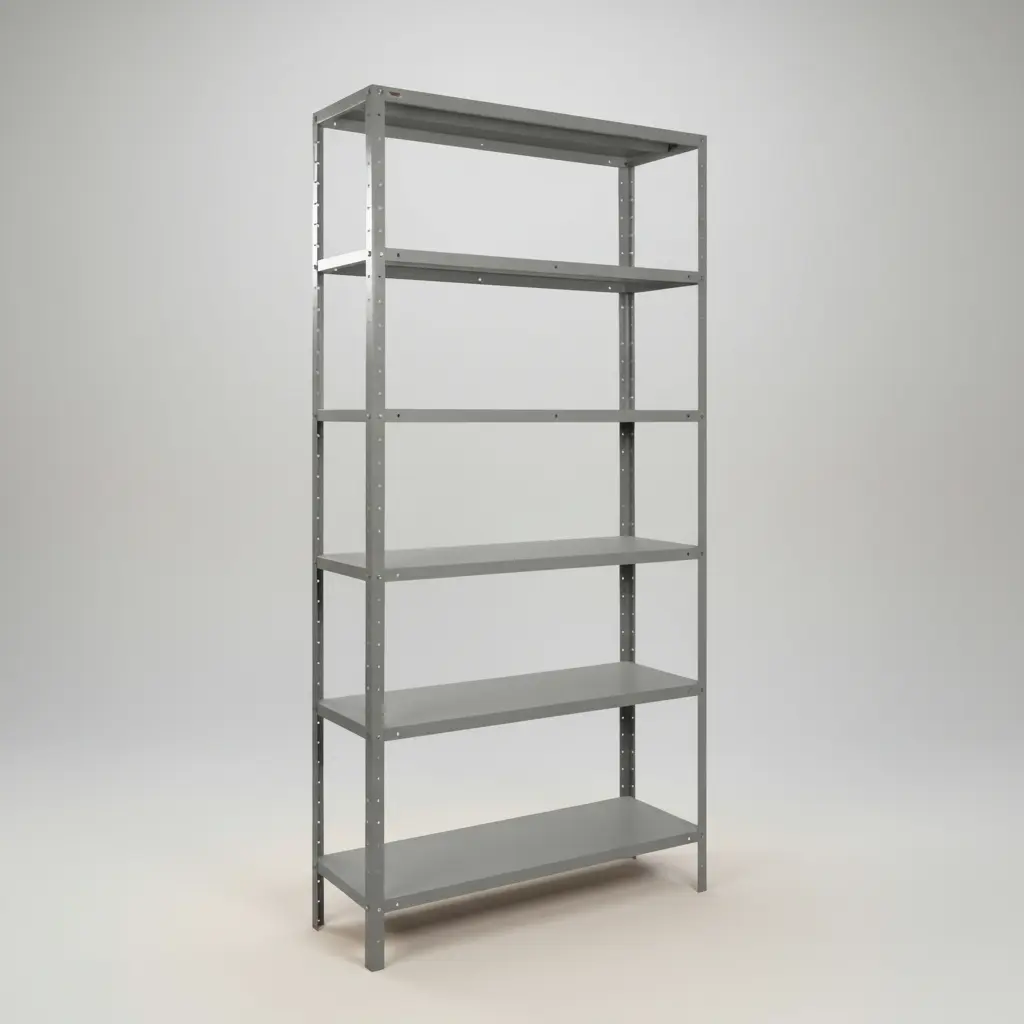 Estante Armário Prateleira De Aço 6 Bandeja Organizador Cinza Suporta 150kg 190cm X 90cm X 20cm