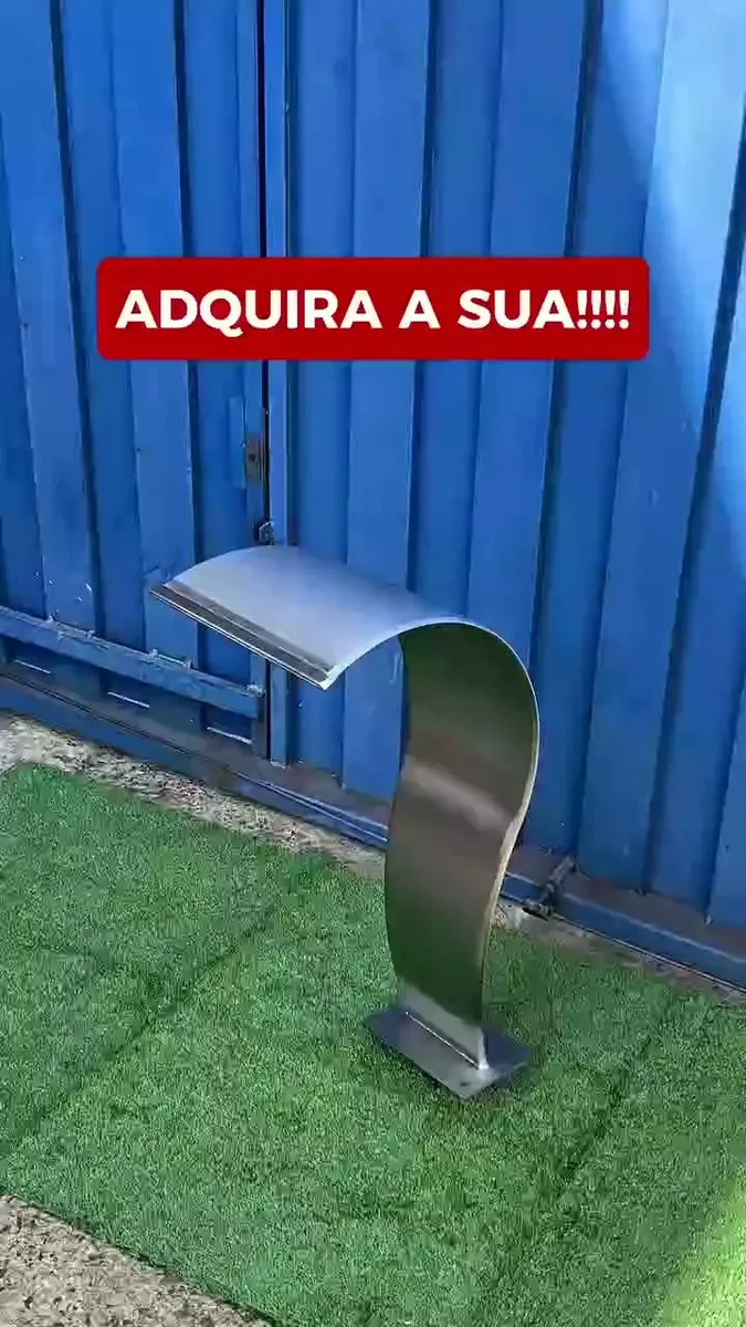 Cascata Para Piscina Inox Escovado 75x23 Envio Imediato