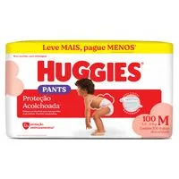Fralda Huggies Proteção Acolchoada Pants M Max 100 Unidades