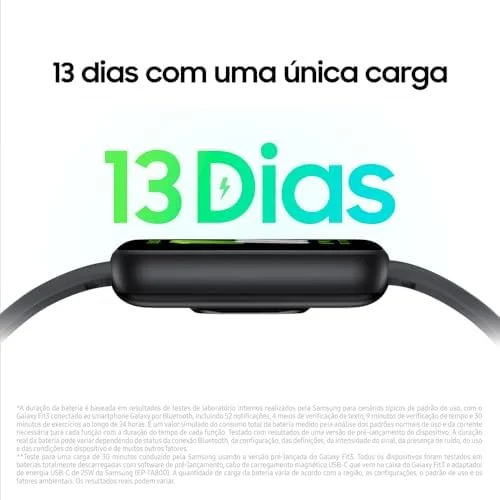 Smartwatch Samsung Galaxy Fit3 Display 1.6" Grafite