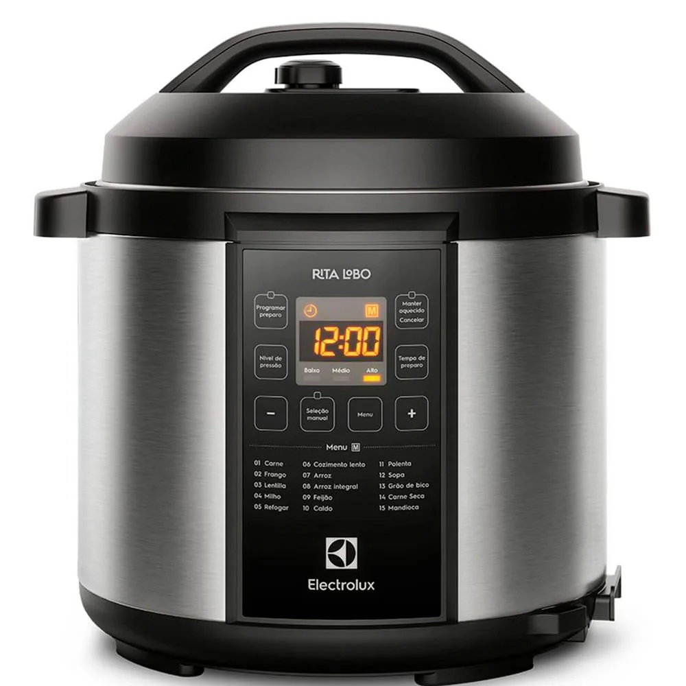 Panela de Pressão Elétrica Electrolux Experience por Rita Lobo 6L Inox - PCC20