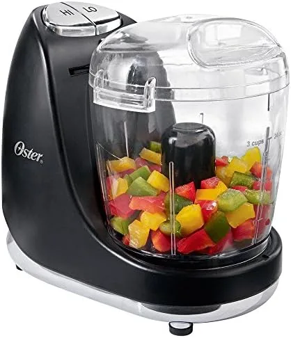 Oster Mini Processador, Chromer, 110V, Preto, 125W, 3320