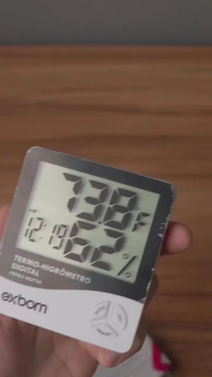 Relógio Termo Higrômetro Digital Com Sensor Interno Medidor De Temperatura Umidade Ar Termômetro De Ambiente Several Importados