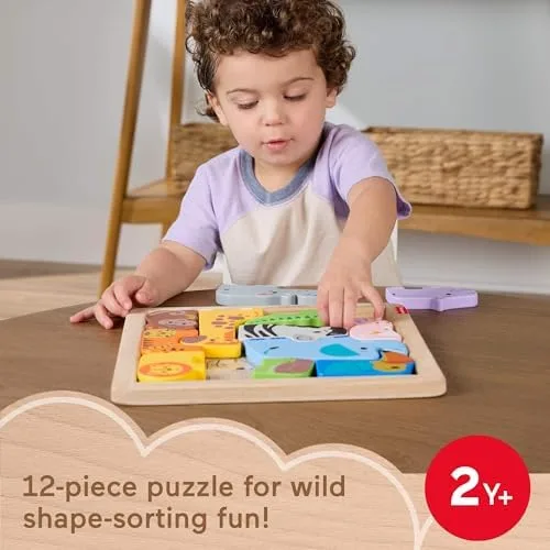 Fisher-Price Brinquedo para Bebês Amigos Animaizinhos de Madeira para crianças a partir de 2 anos