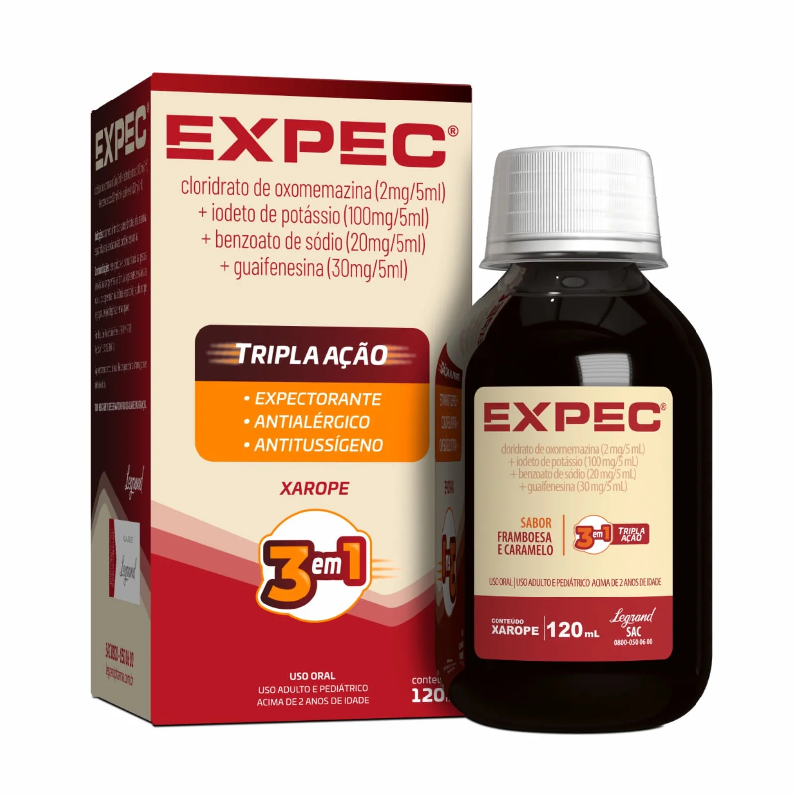 Xarope Expec Tripla Ação Legrand 120ml